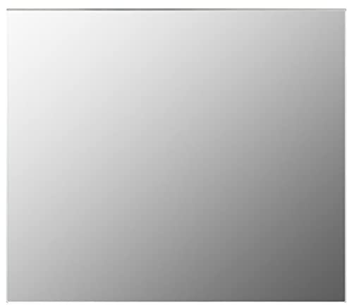vidaXL Espejo sin Marco para Maquillaje de Cuatro Baño Rectangular Decoración Hogar Oficina Dormitorio Adhesivos de Mural Vidrio 70x50cm