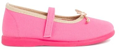 Pisamonas Merceditas Niña Tela Cinta adhesiva Fino con Lazo Talla 24 en Color Fucsia