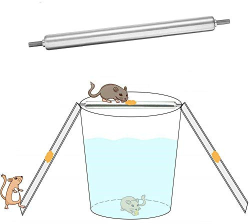 TOP-MAX Mouse Traps Reusable Snap Mice Traps That Work Rodent Release Bucket Spin Roller for Indoors and Outdoors