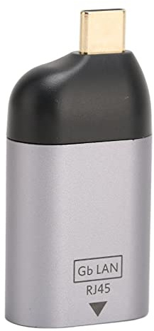 ciciglow Adaptateur USB C vers Ethernet, Convertisseur D'adaptateur de Prise Réseau USB C Mâle vers RJ45 Femelle Transfert de Données 1000 Mbps, pour PC, Ordinateur Portable, Tablette et