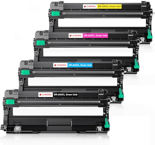 Clywenss Kompatible DR-243CL DR243CL Trommeleinheit für Brother HL-L3210CW HL-L3230CDW HL-L3270CDW DCP-L3510CDW DCP-L3550CDW MFC-L3710CW MFC-L3730CDN MFC-L3750CDW MFC-L3770CDW W