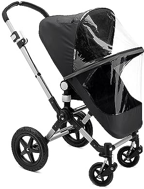 Bugaboo High Performance Rain Cover – 180° Zipper, Transparent Window & Reflective Strip – Easy Install, PVC-Free, Fits Bassinet & Seat – Compatible with Bugaboo Cameleon 3, Fox, Lynx & Kangaroo