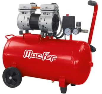 Compressor ar s/óleo silencioso CA4404 50l 2HP/1500W, 264 l/min, 8bar, 2850 RPM