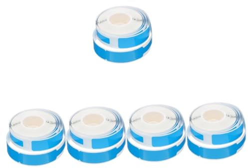 SHINEOFI 5rollos Etiquetas De Cable Térmico Impermeables Para Identificación De Cables Adhesivos Resitentes y Flexibles Para Uso Interiores y Exteriores