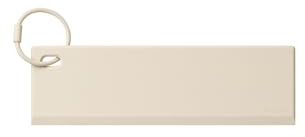 blomus Duschabzieher FLIT | Moonbeam | 23L x 7B cm | Duschwischer Beige | Fensterabzieher aus Silikon mit Metall-Kern für Dusche, Badezimmer, Spiegel, Glas-Reinigung, Fliesen