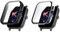TUTUO [2 Stück Hülle Kompatibel mit Amazfit GTS 3 Schutzhülle, Rundum Hülle mit Displayschutzfolie, Flexibles TPU Vollschutz Cover, Anti-Kratz Hülle Schutzfolie - Transparent + Schwarz