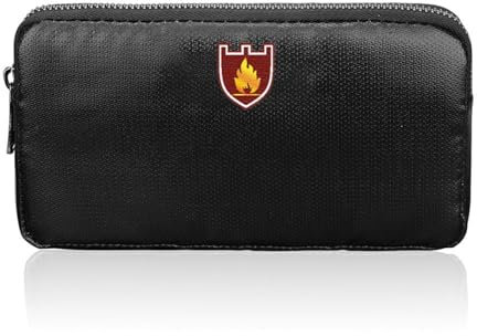Feuerfeste Geldbörse, wasserdicht, feuerfest, mit Reißverschluss, feuerfeste Geldtasche, Umschlag für Bargeld, Reisepass, Währung, Schlüssel