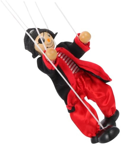 PHENOFICE Marionette Piratenspielzeug Erwachsenenpuppe Für Jungs Puppen Für Kinder Erwachsene Puppe Puppenpuppe Clown-Puppen Bauchrednerpuppen Für Erwachsene Kinderpuppen Holz