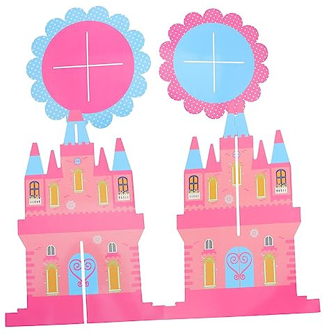 Cabilock Supporto Decorativo Per Cupcake A Forma Di Castello Espositore Leggero Per Torte in Carta Per Occasioni Festive