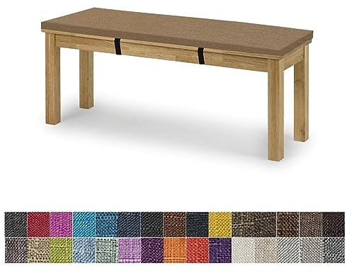 Outdoor Bankauflage 140x50x8 cm Wasserdicht Sitzkissen für Gartenbank Hellbraun
