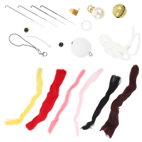 NUOBESTY Plüschkatze Zum Selbermachen Nadelfilzen DIY Set Filzset Für Haushalt Puppenfilz-Sets Heimwerkerbedarf Mit Material DIY-filzmaterial Werkzeuge Filz-bastelwerkzeuge Für Anfänger