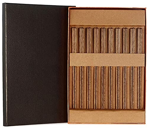 CSSQCSSUANB Palillos, Palillos Chinos Chopsticks Natural Wood Chopsticks Gift Set with Gift Box10 Pairs Wooden Hand Carved Chopsticks ReusableDishwasher SafeJapanese Korean Chopsticks for,R(O)