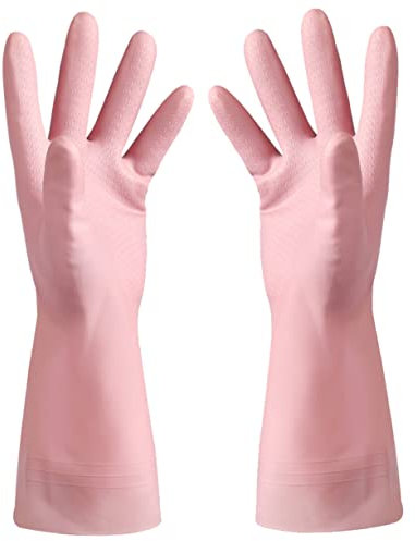 COLLBATH Dishwashing Gloves Kitchen Cleaning Gloves for Washing up Cleaning Cooking Pet Care Laundry Carpet Car Gardening