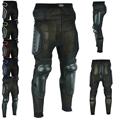 Hive Moto Men Women Motorcycle Riding Armor Pant Motocross Motorbike Armored Touring Trouser Racing Hip Leg Protection Waterproof Length 81cm (US, Alpha, X-Large, Regular, Regular, Black)