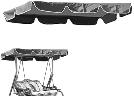 XUCZHAI Bezug for Schaukelstuhl im Freien, Bezug for Veranda, Deckenbank, Ersatzdach, Balkon-Sonnenschutz, Bezug for Schaukelsitz, Sonnenschutz(74x45)