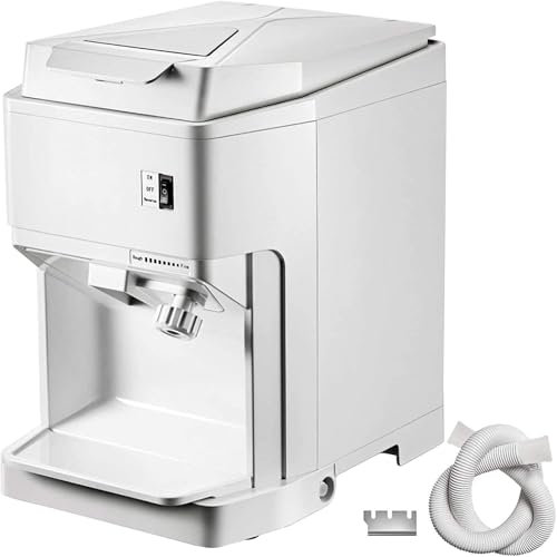 WOTZOV Broyeur à Glace électrique, Machine à Glace pilée Commerciale 200 kg/h, capacité 2,3 L, Machine à cônes de Neige