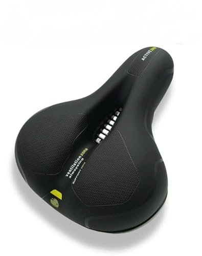 KomfortKönig Gel Fahrradsattel - Schmerzfrei & Ergonomisch - Pikfein(Gelb)