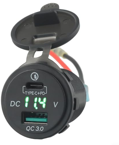 Cargador rápido USB tipo C para Kawasaki Versys 650 1000 X300 400 650 accesorio de motocicleta con relé