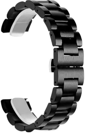 Träarmband 20mm 22mm Unisex klockarmband for kvartsklocka eller smartklocka Ersättningsarmband Klocktillbehör(Black_22mm)