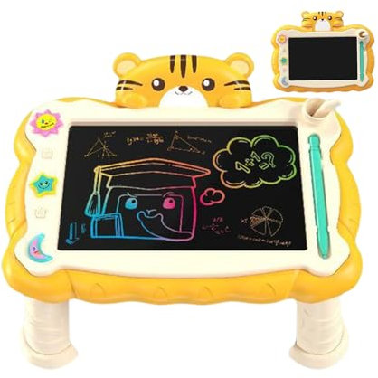 Tableta de Escritura LCD,Pizarra de Dibujo Borrable - Tablero LCD Multifunción con Soporte, Material Artístico Infantil para Casa, Colegio y Viaje