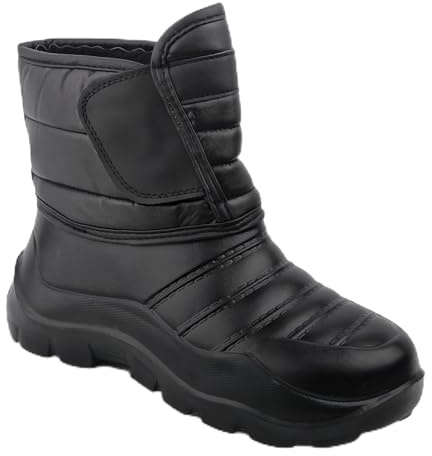 CHILLIFE Bottes d'hiver pour homme – Bottes en EVA imperméables avec doublure chaude, ultra légères, thermiques, fabriquées au Portugal, Noir , 40 EU