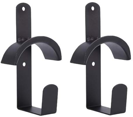 Diydeg Horse Bridle Rack, Wall Mount Horse Tack Storage Halter Hanger Metal Bridle Holder with Hook and Screws, for Hanging Reins, Halters, Barn Supplies, Tack Room Stall Storage