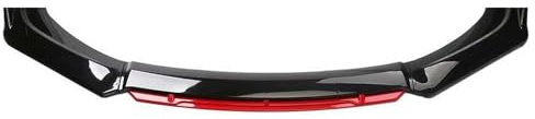 XATHKJOE Frontlippe Spoiler für BMW 5 G30 G31 530d 525i 540i 530i 2017-2020 Auto Frontstoßstange Kinn Spoiler,Stoßfänger Lippe Splitter Körper Schaufeln Guard,Spoilerlippe Set,C/Black Red