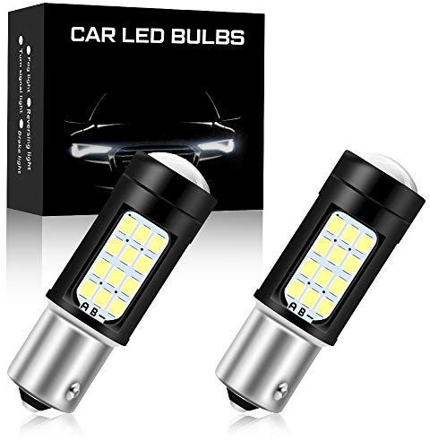 2 pz Blancas 1156 BAU15S PY21W bombilla LED Super Brillante 2835 42SMD luz de Reversa de Reversa del Automóvil Luz de Estacionamiento Luz de Niebla Trasera Posición de Luz de Niebla Luz Trasera 6500K