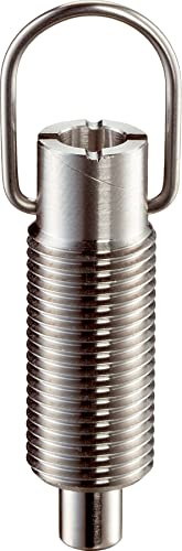 Perno de bloqueo, con anillo de tracción/con bloqueo, diámetro de 6 mm, d2 = M12, acero inoxidable, 22120.1444