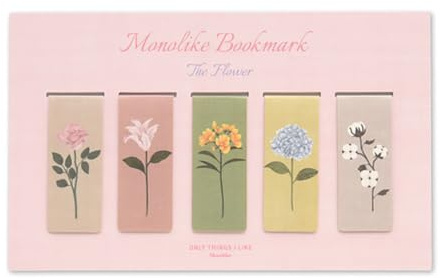 Monolike Magnetic Bookmarks The Flower, Set of 5