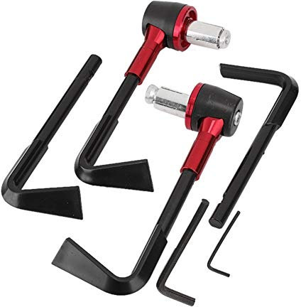 Aramox Motorrad Handgriffschutz Bremsgriff, CNC Motorrad Bremsschutzhebel Schützen Motorrad Schutz Lenkerzubehör(Red)