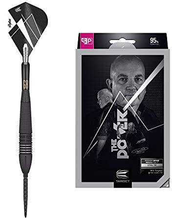Target Darts - Phil Taylor Power 9-Five 8. Gen. 95% Wolfram Swiss Point Steeldarts-Set Dartpfeile (24 g)