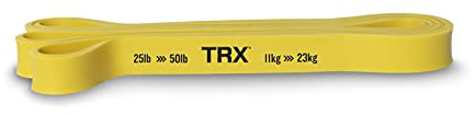 TRX Training Strength Band, Full-Body Resistance Band for Home and Gym Use, Resistance Band for Working Out, 25 lbs - 50 lbs, Yellow