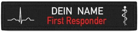 First Responder QRS Komplex Patch Feuerwehr personalisierbar Bundeswehr #39101
