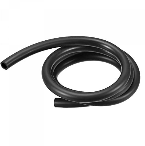 sourcing map 6mm x 9mm 6.6ft Black Rubber Lubricant Tubing Oil Resistant Plastic Tubing for Oil Hose, Water Tube