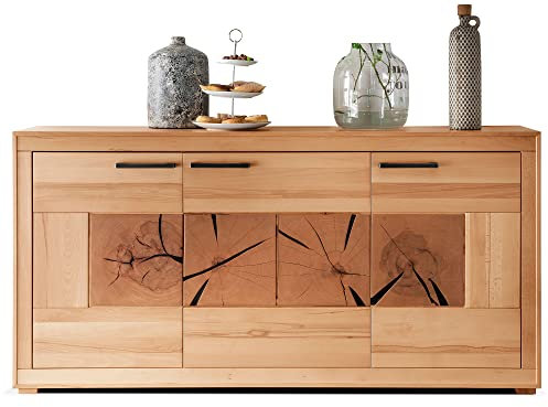 moebel-eins PASSERO Sideboard I, Material Massivholz, Kernbuche geölt