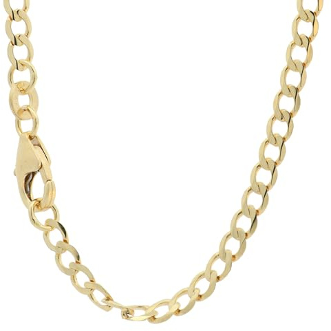 hoplo holzenplotz Goldkette Panzerkette Breite 2,6mm - 333-8 Karat Gold, Kettenlänge:45 cm Damenkette