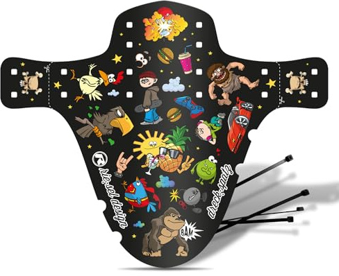 Riesel Design - Dreck:Spatz Kinderfahrrad Schutzblech - vorne, 16-29 Zoll | Spritzschutz für Kinder Fahrräder oder Mountainbikes, Mudguard vorne für Jungen & Mädchen