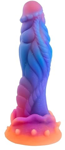 Huzoomtoyz géant Fantasy Gode monstre avec ventouse réaliste Gode anal original Gode, coloré crème touche Gode extra large plug anal silikon sex toys