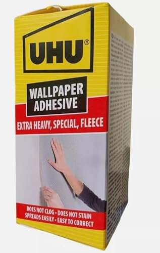 UHU - colle extra-forte pour papiers peints lourds, extra-lourds et speciaux, 180 grammes (3 x 180 Gr)