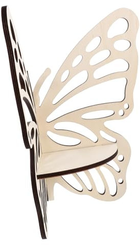 Amosfun Decorazioni A Farfalla Per Mensola Da Parete Per Camera Da Letto Espositore Angolare in Legno Per Libri Mensole Da Parete Decorative in Cristallo