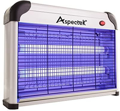 ASPECTEK Potente insetticida elettrico da 20 W per interni con forza di attrazione ultravioletta, insetti, insetticida mosche, antizanzare per interni (spina UE)