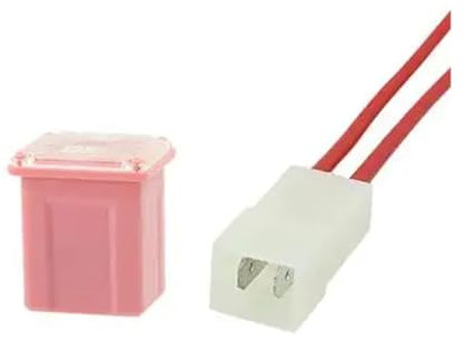 1 Satz = 1 stücke sicherung + 1 stücke sicherungskasten Quadratische Sicherung 20A 30A 40A 50A 60A Auto Sicherung mit Kunststoff Box Sortiment Auto Sicherung(Color:1set 30A Fuse Box)