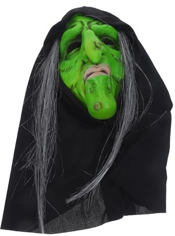 Gogogmee Halloween Cosplay Hexenmaske Gruselige Horror- Für Kostümpartys Und Halloween-feiern Leichte Für Spaß Und Spannung