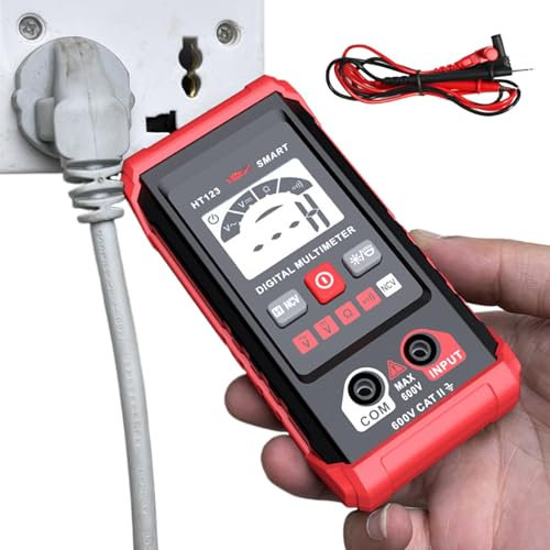 Testeur de multimètre numérique | Testeur multimètre testeur de tension automatique de 2000 points, voltmètre CA portable de haute précision pour voiture