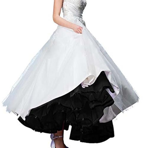 Tüllrock Damen Weiß Tütü Lang Rock Tüll Schwarz Tullrock Fasching Karneval Kostüm Faschingsrock Tutu Maxirock Unterrock Ballett Tuellrock Ballettkleidung Katzenkostüm