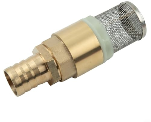 Besttoolifes Filter-Rückschlagventile, Rückschlagventil-Saugnapf, Siebfußventil-Schlauchanschluss, 19 25 mm, 3/4 Zoll, 1 Zoll, Schlauchanschlüsse für Garten (1 Zoll Ventile + Durchmesser 25 mm)