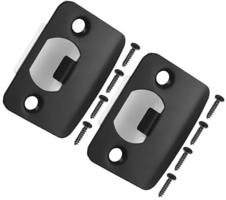 LAPYAPPE 2pièces Plaques De Butée De Porte Inoxydable Plaques De Verrouillage Robuste Et Élégante Pour Portes Installation Facile Compatibles Avec Les Styles De Serrures
