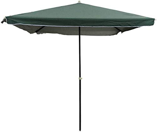 UQACHG Ombrellone da Giardino Regolabile, Ombrellone Rettangolare, Ombrellone da Spiaggia, Ombrellone con Palo in Acciaio Color Oro Nero, Protezione Solare Impermea,D-2.5X2.5m/8.2X8.2ft
