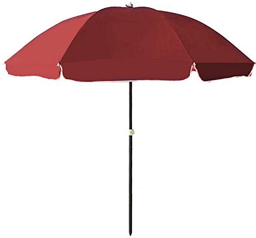 HUIBBGO Ombrellone da Giardino con manovella, ombrellone da Giardino da 8 Piedi/2,4 m, per Patio, Giardino, terrazza, Bordo Piscina, 8 Stecche